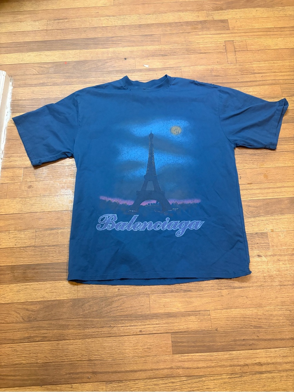 Balenciaga Paris Moon Cotton T-Shirt - Gem
